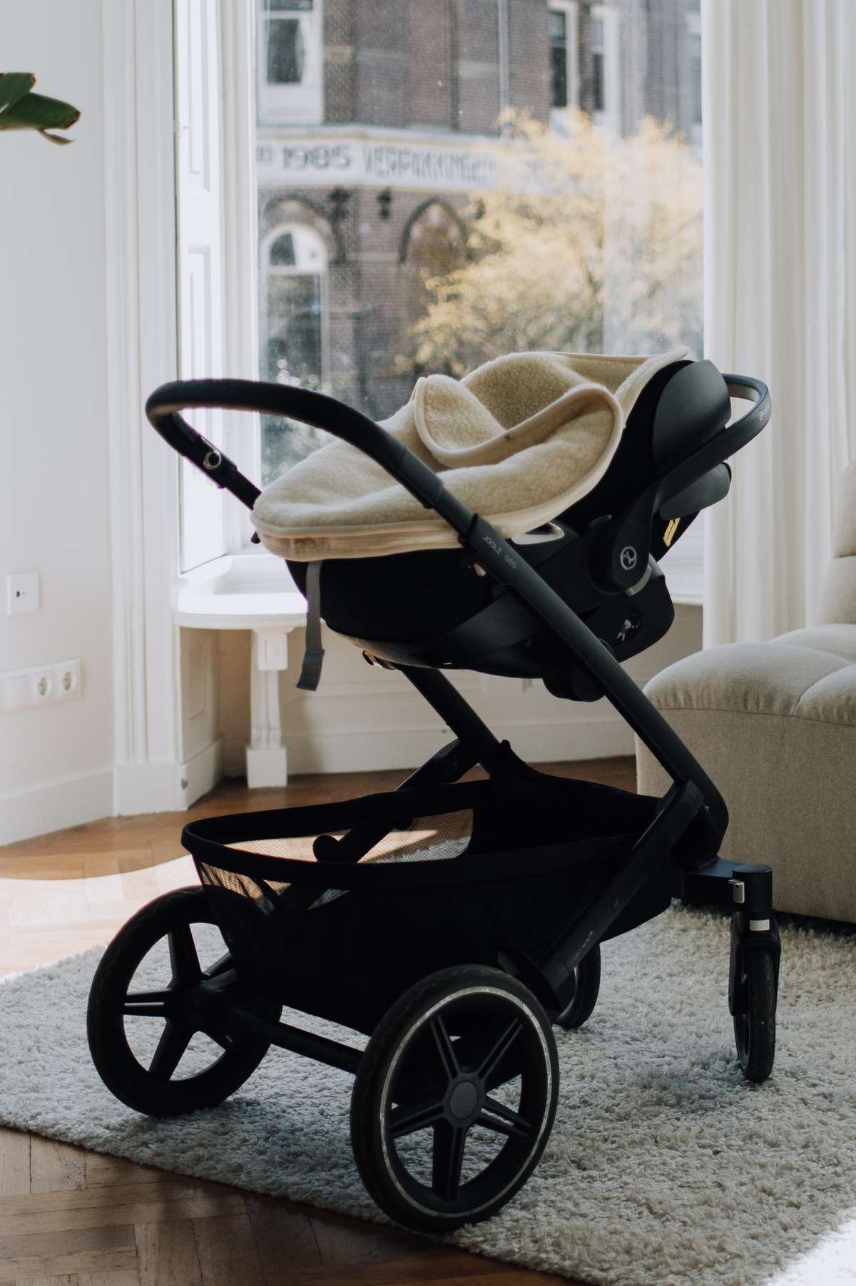 Babyfußsack für Autositz oder Maxi-Autositz - Merinowolle