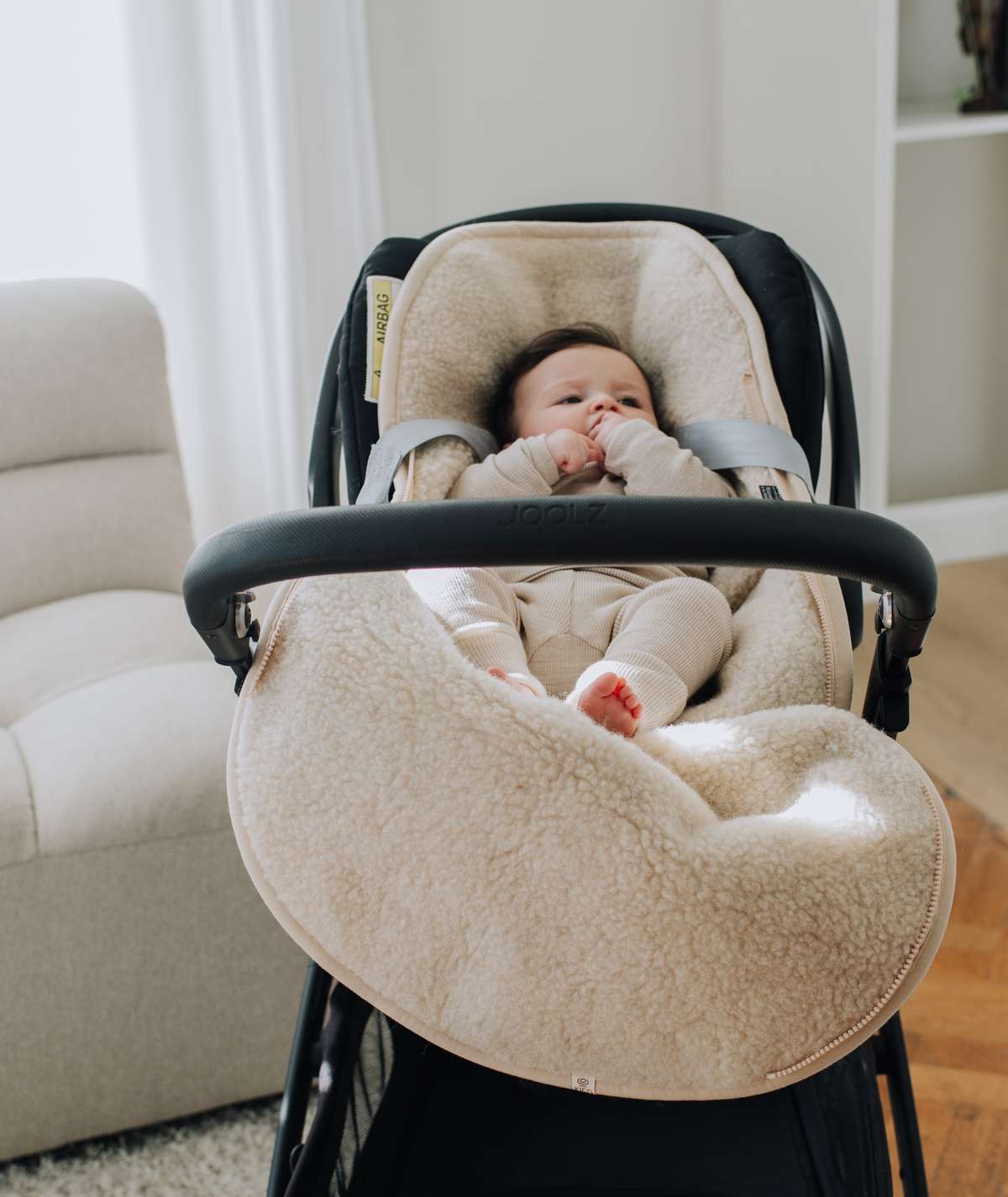 Baby voetenzak voor autostoel of maxi-cosi - Merinowol