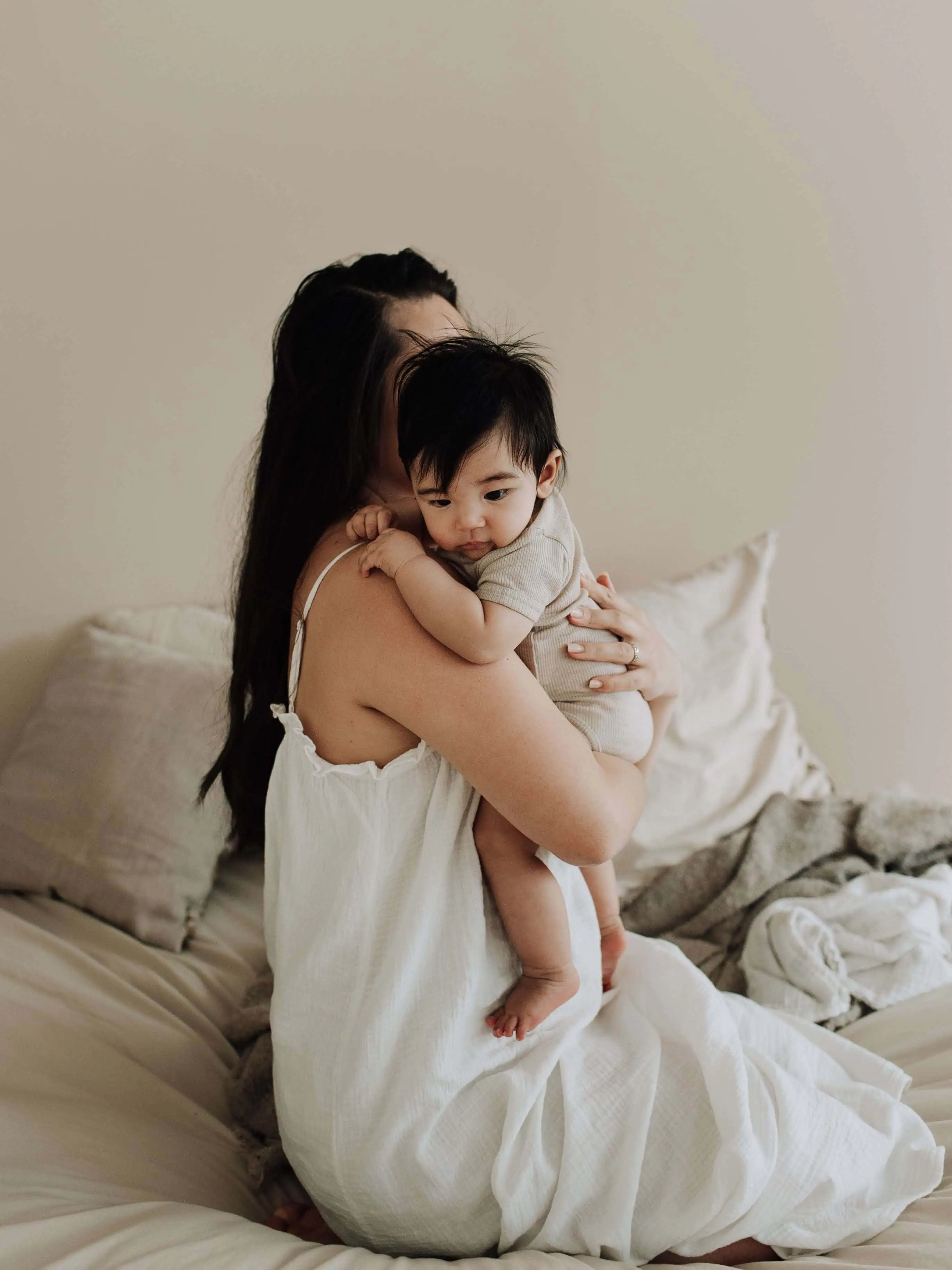 Baby romper with short sleeve - Merino wool