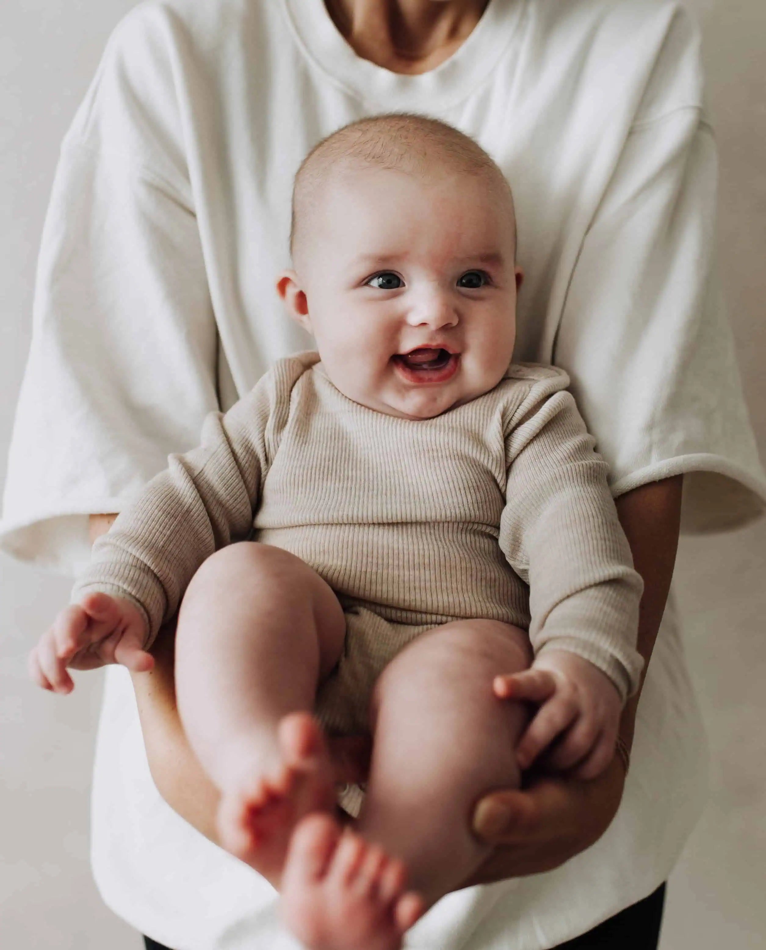 Baby long sleeve romper - Merino wool