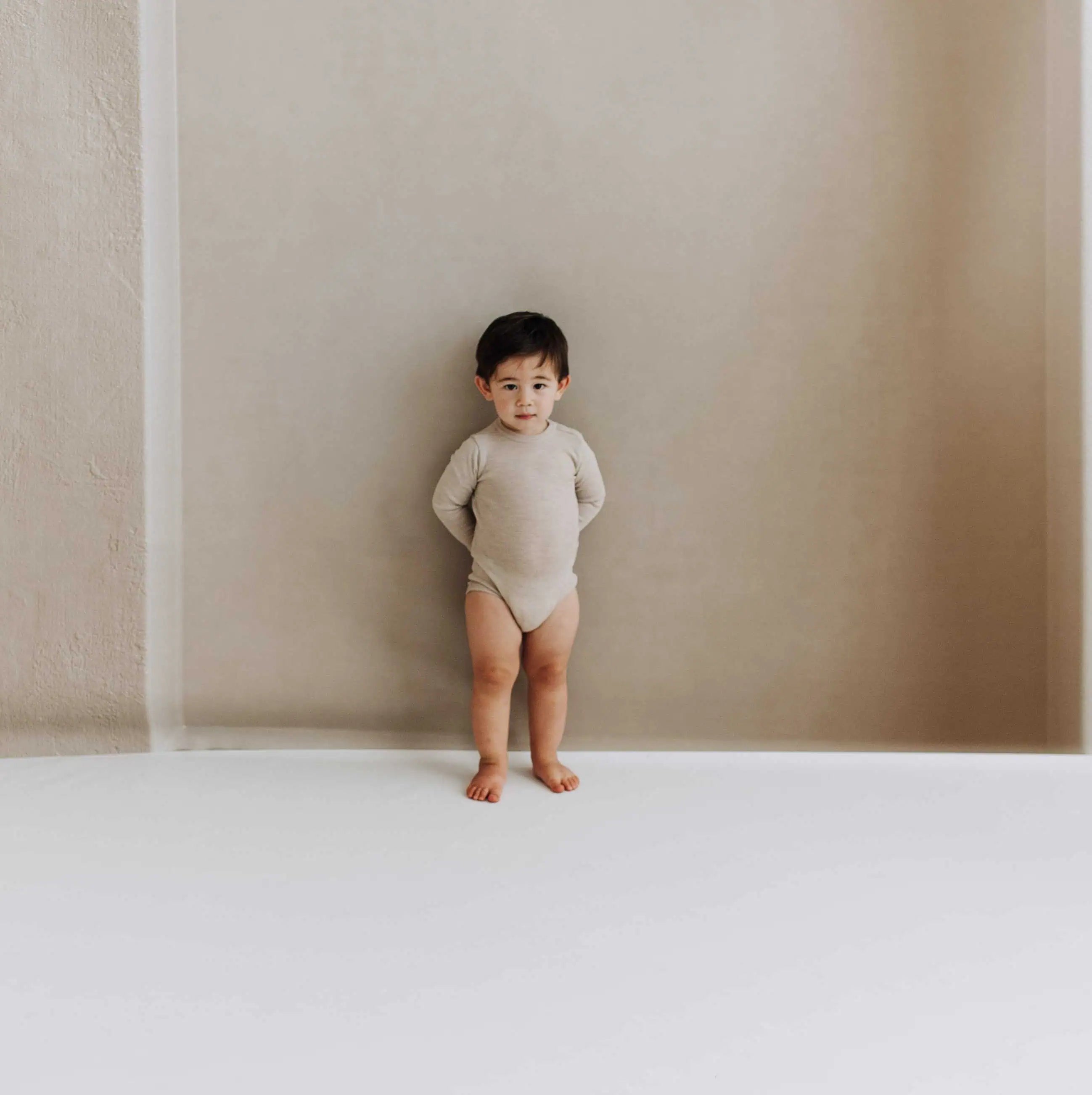 Baby long sleeve romper - Merino wool