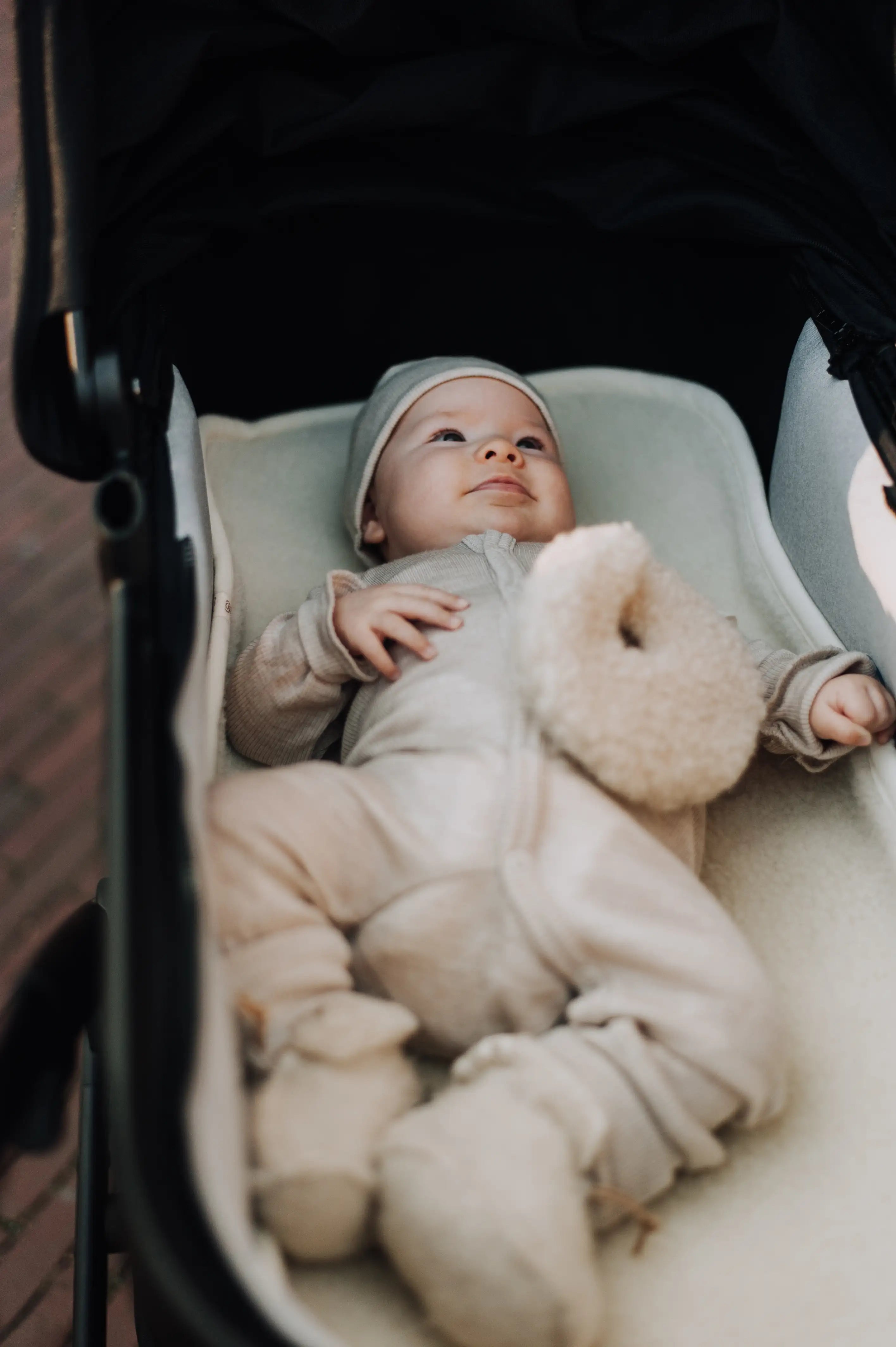 Onderlegger voor kinderwagen / reiswieg - Merinowol