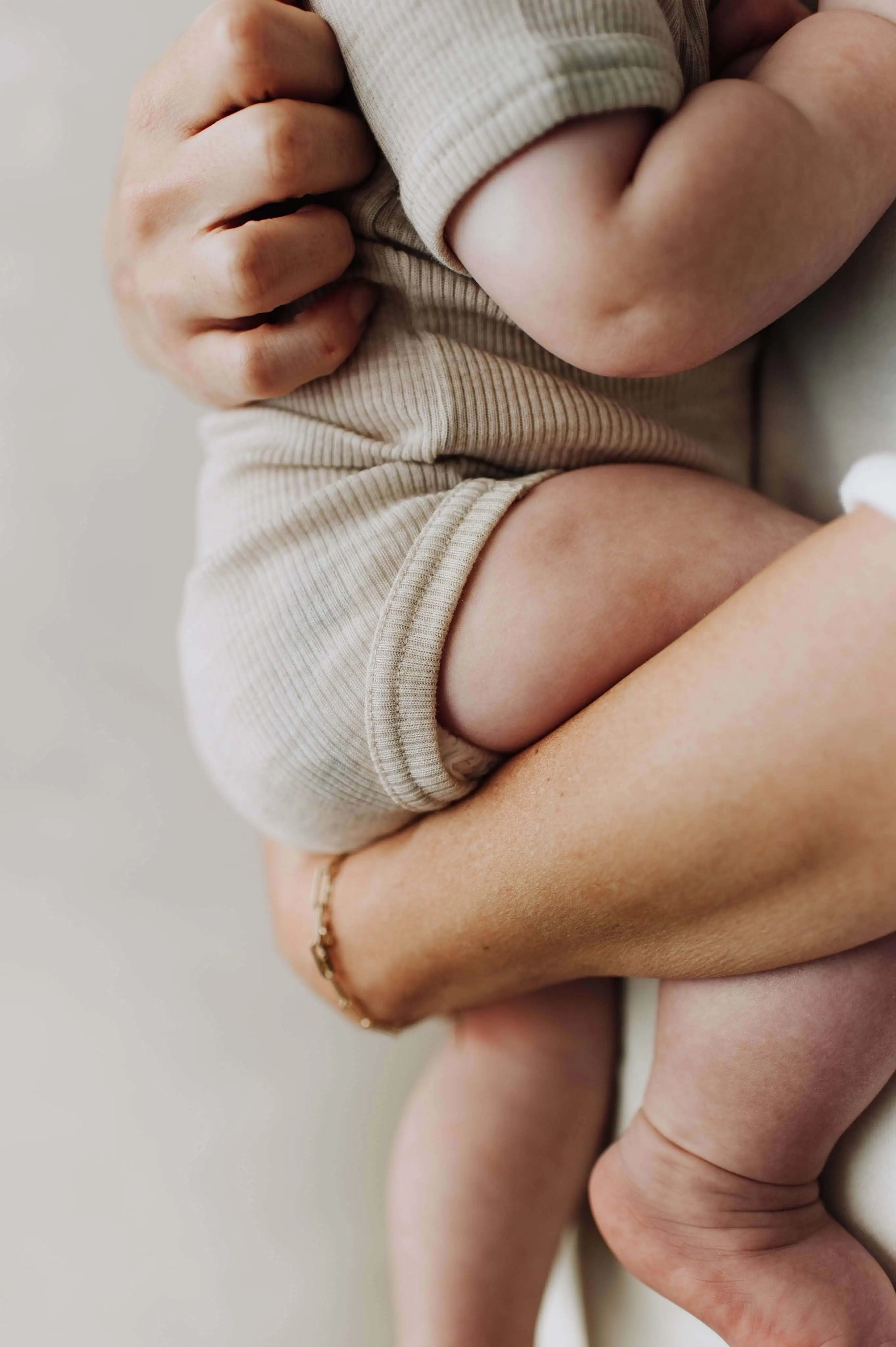 Baby romper with short sleeve - Merino wool