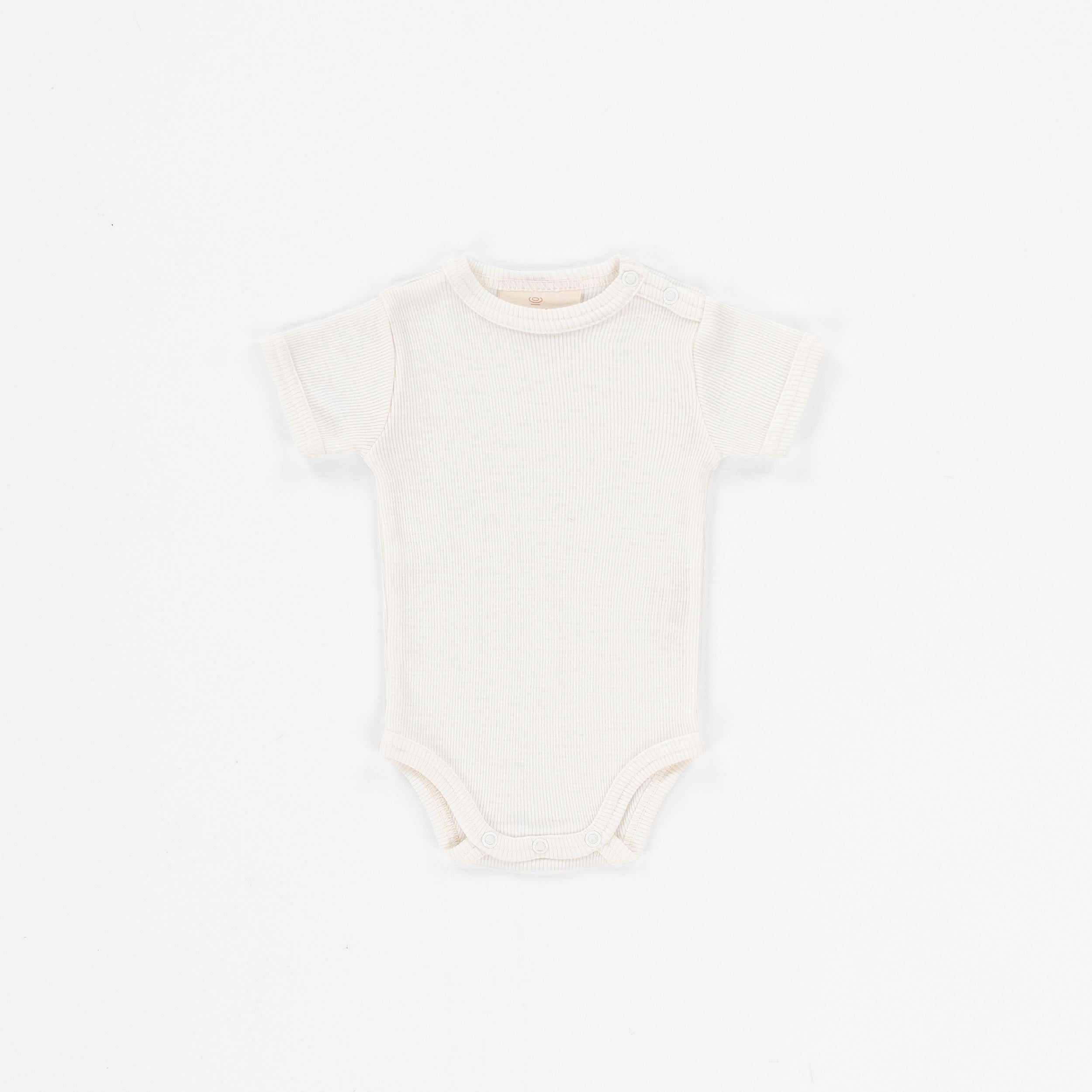 wollen romper korte mouw in wit