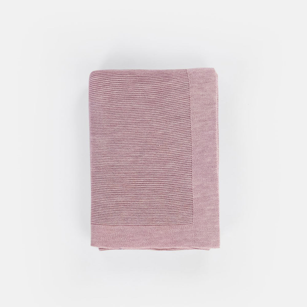 Crib blanket (100x140cm) - Knitted - 100% Merino wool