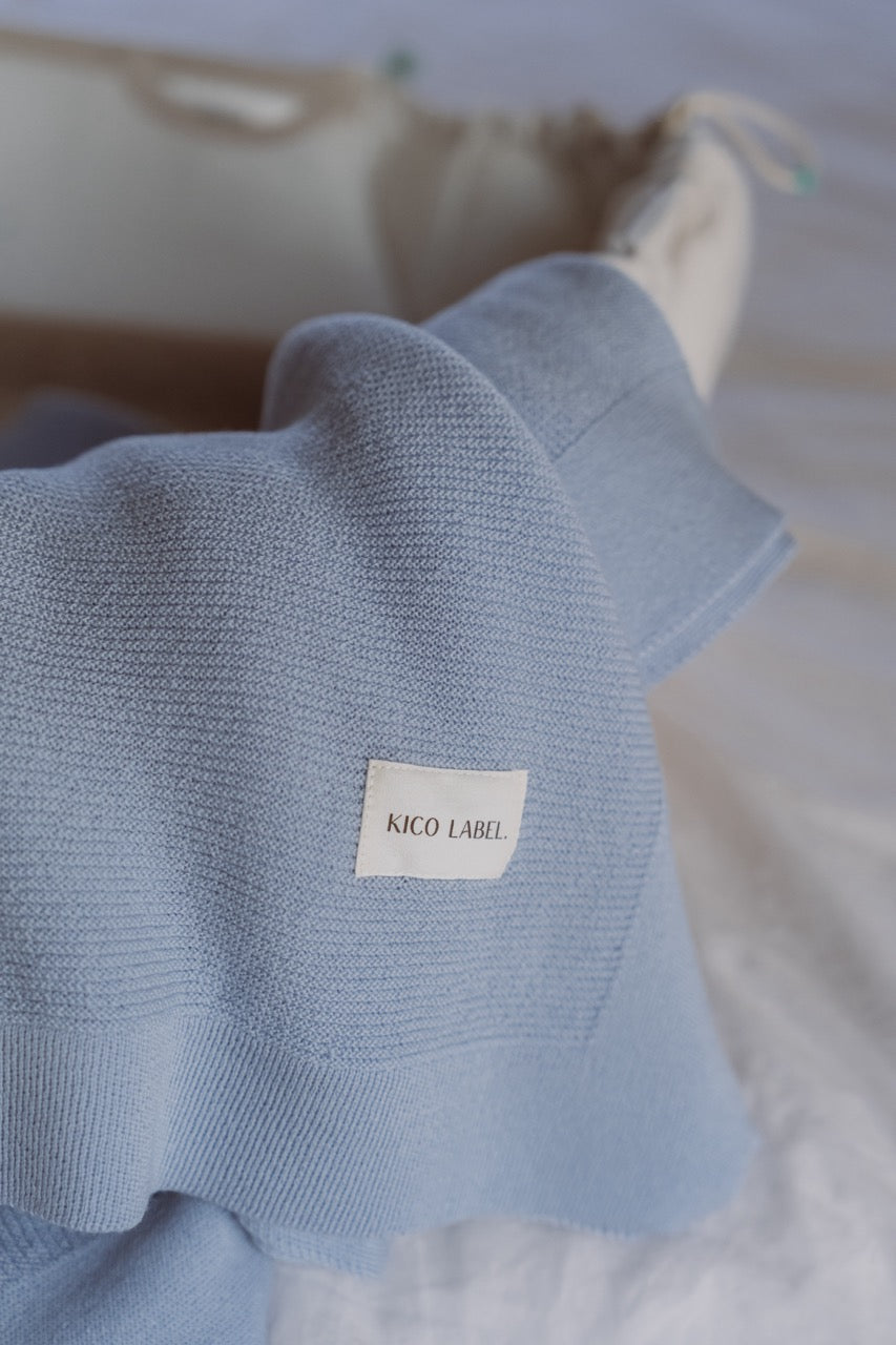 Crib blanket (100x140cm) - Knitted - 100% Merino wool